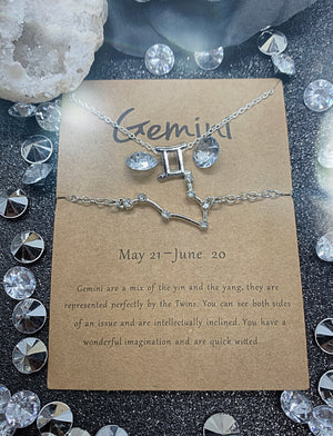 Gemini Necklace & Bracelet Set