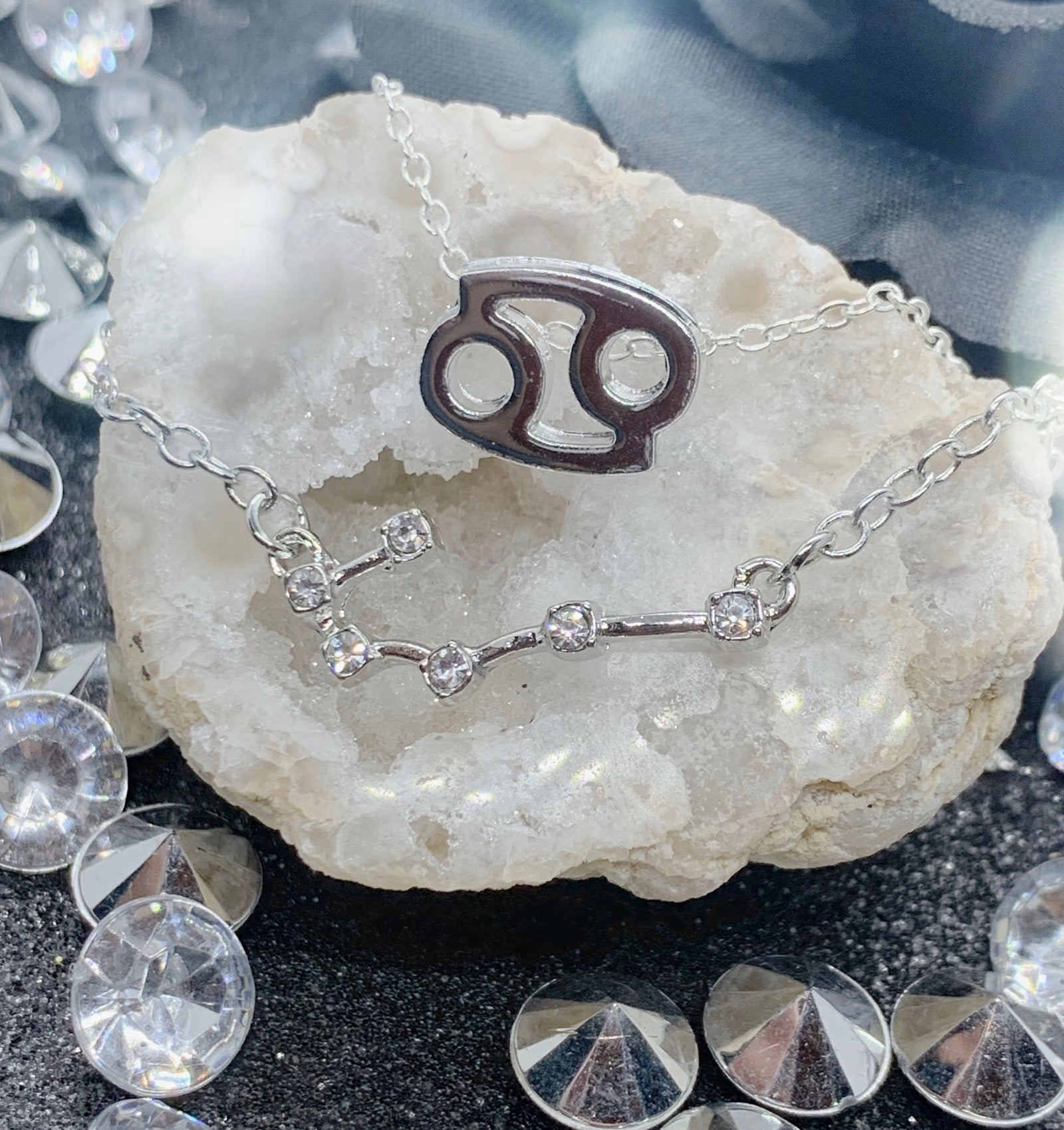 Cancer Necklace & Bracelet Set