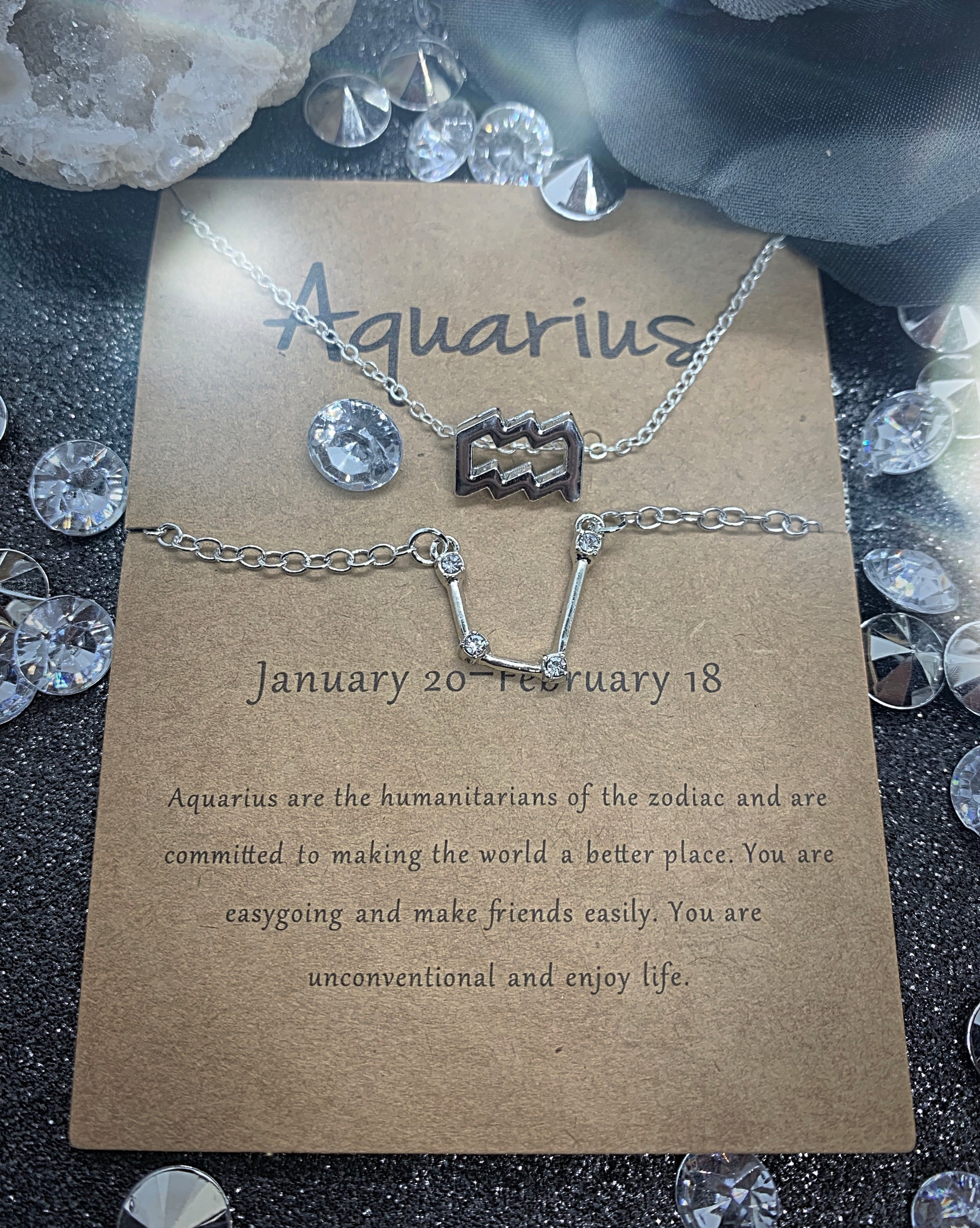 Aquarius Constellation Necklace | 14K Gold | Porter Lyons